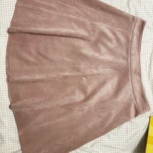 H &M Pink Suede Skirt